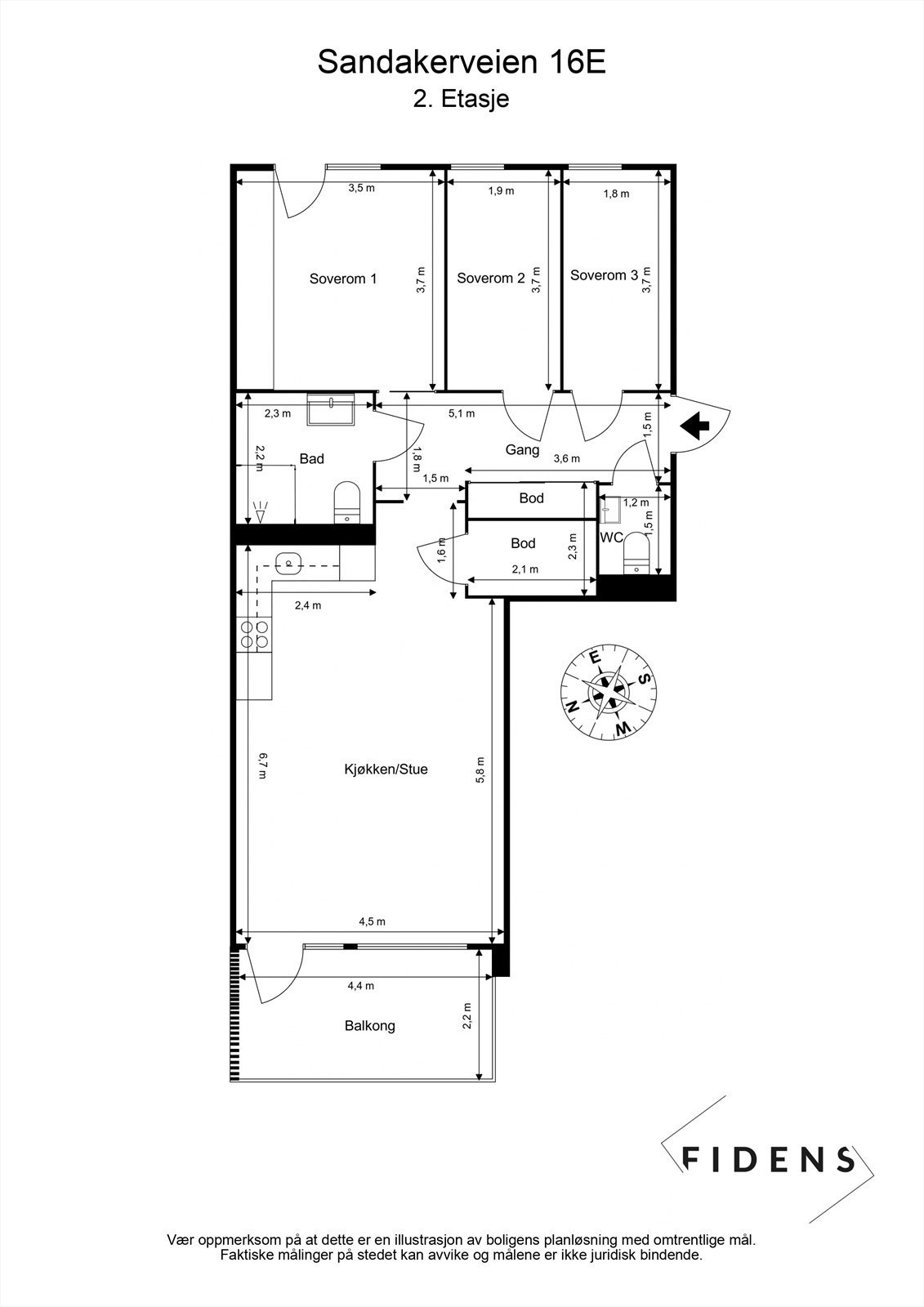 Plantegning Galleribilde
