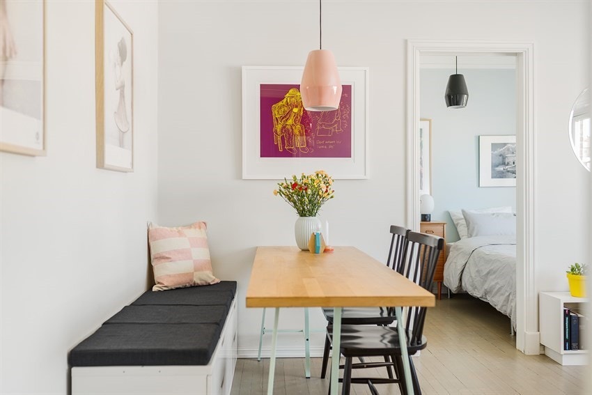 Her får du en praktisk planløsning som sørger for en luftig atmosfære. Galleribilde