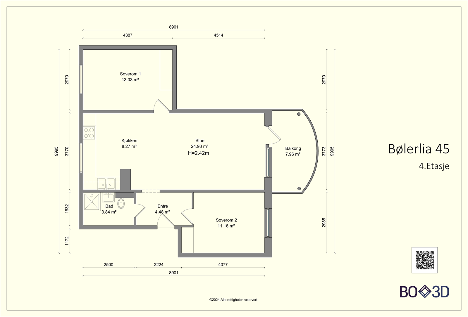 Plantegning - Meget god planløsning. Galleribilde