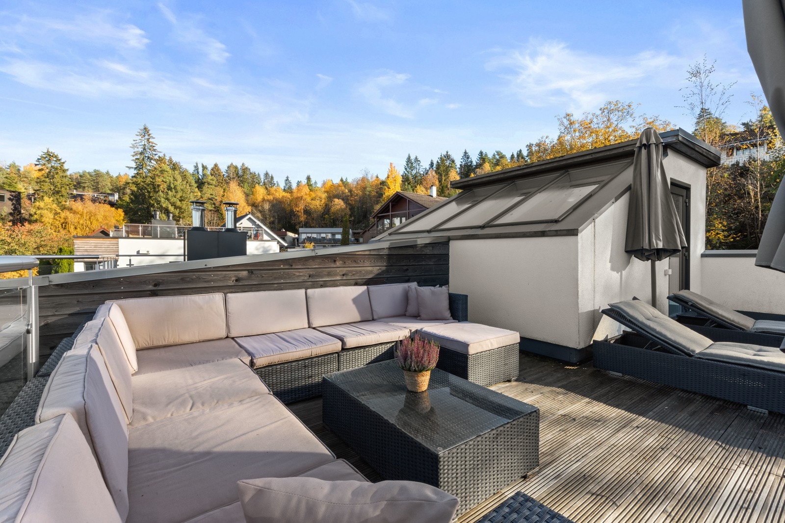 Privat takterrasse Galleribilde