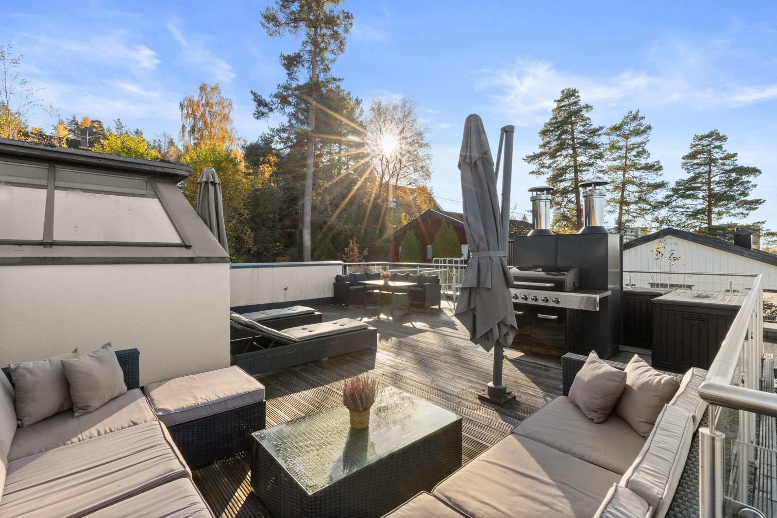 Privat takterrasse Galleribilde