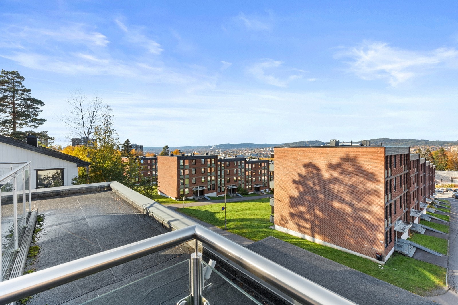 Utsikt fra takterrassen Galleribilde