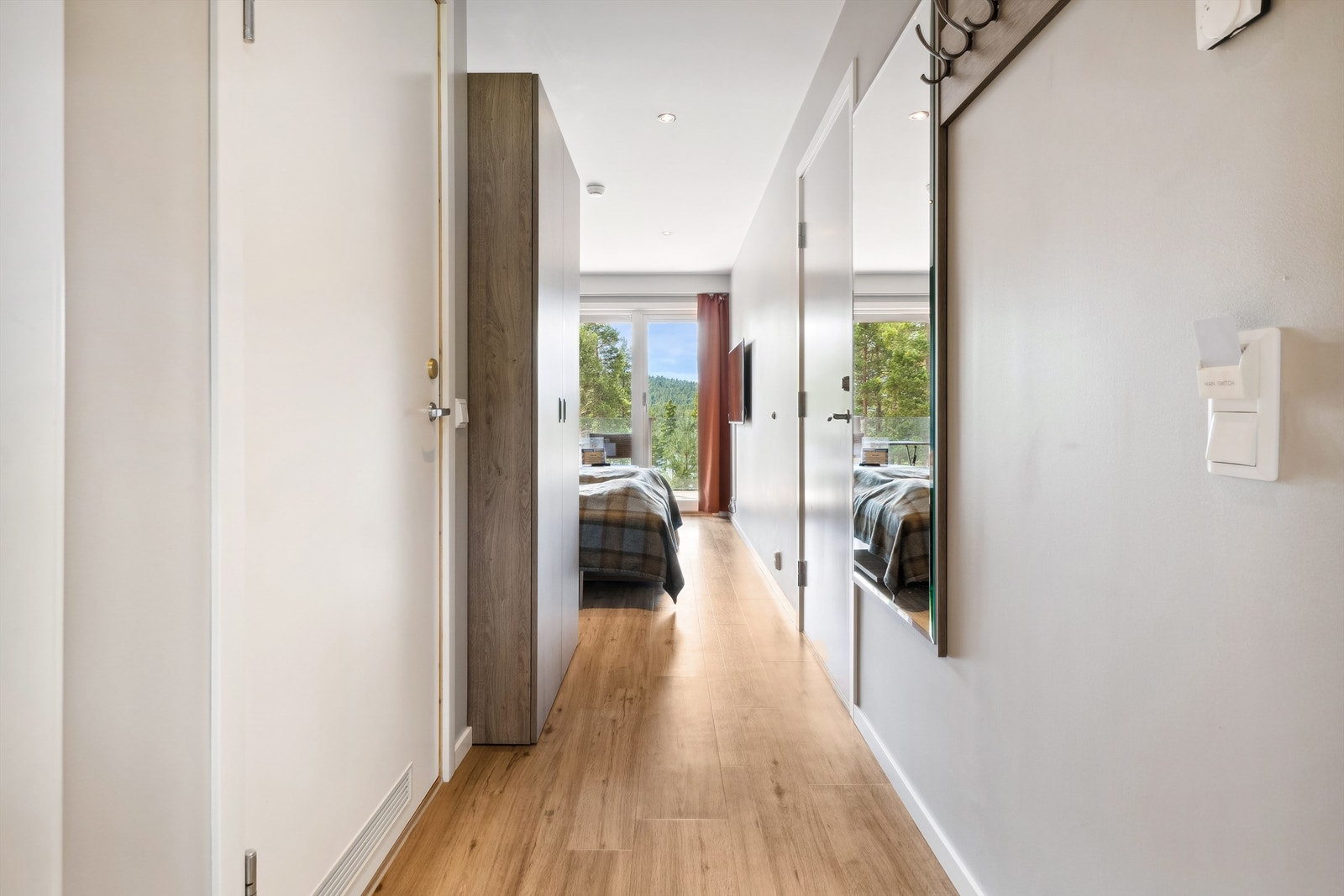 Leiligheten består av to hotellrom. Galleribilde