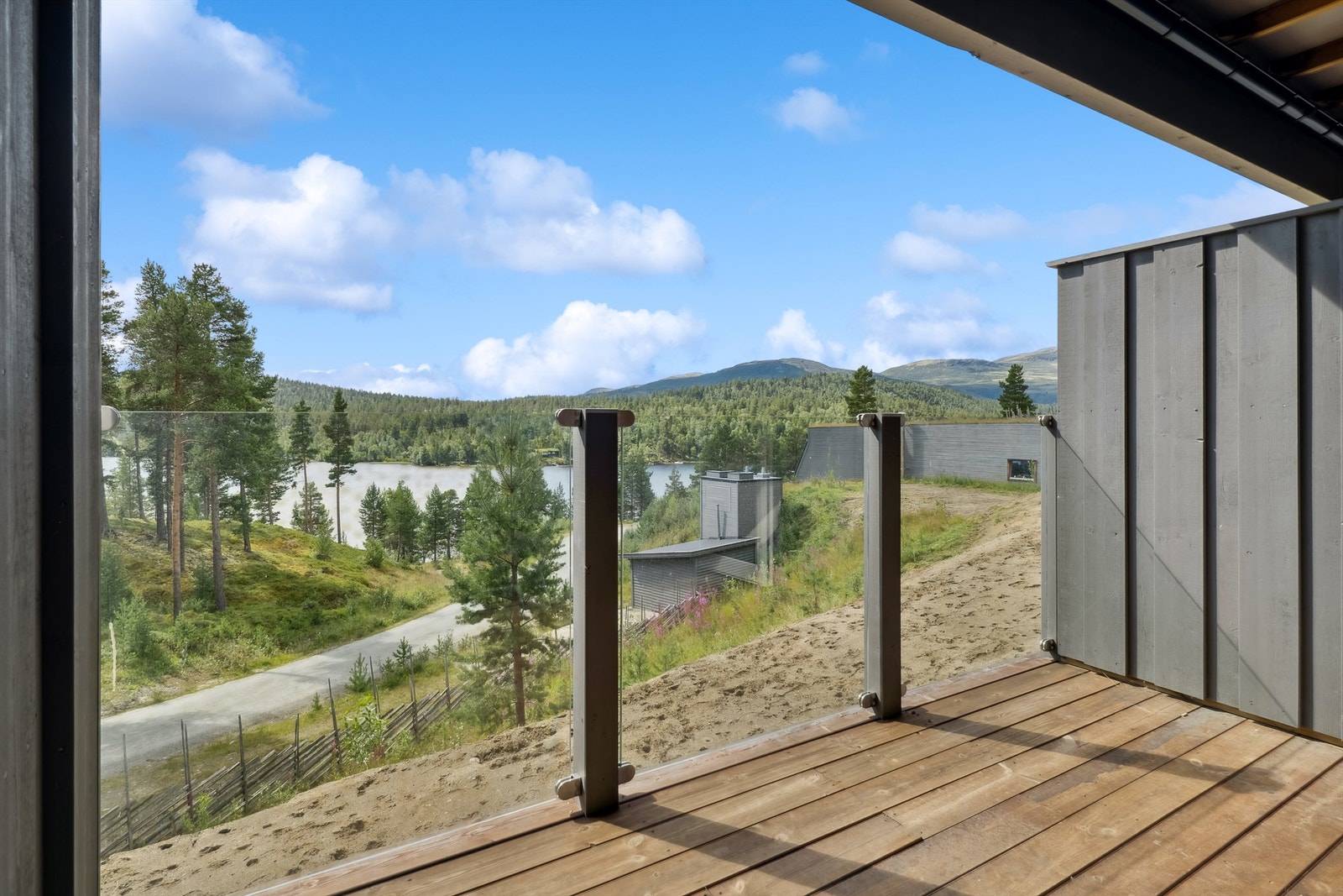 Fin terrasseutsikt Galleribilde