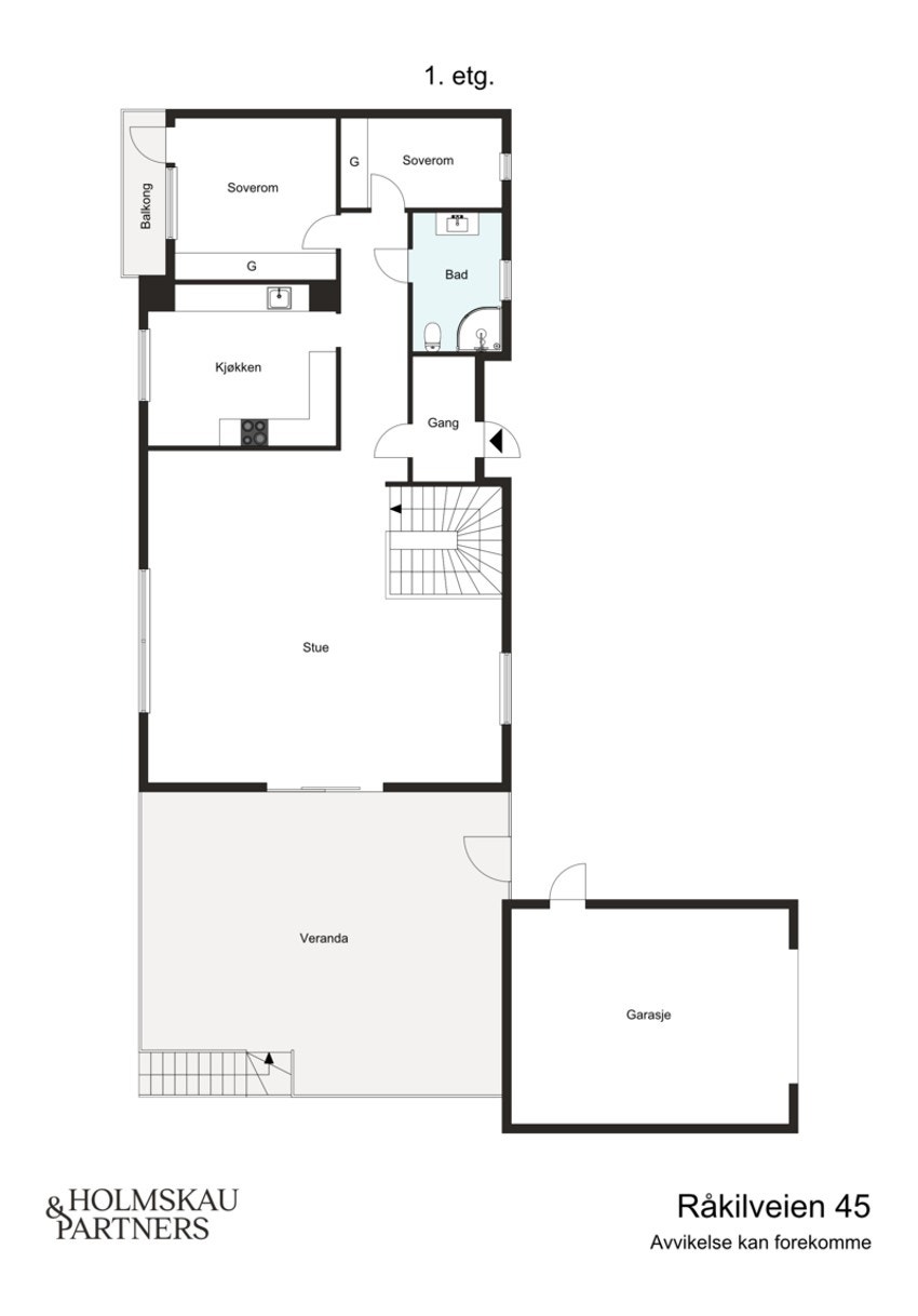 Plantegning 1. etg. Galleribilde