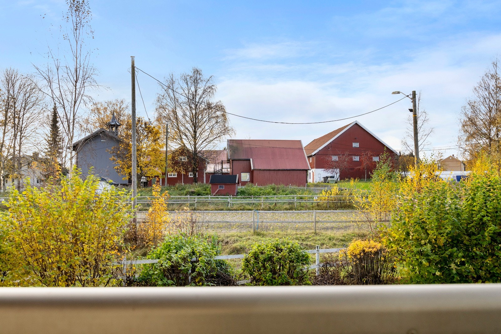 Hyggelig utsyn fra balkongen Galleribilde