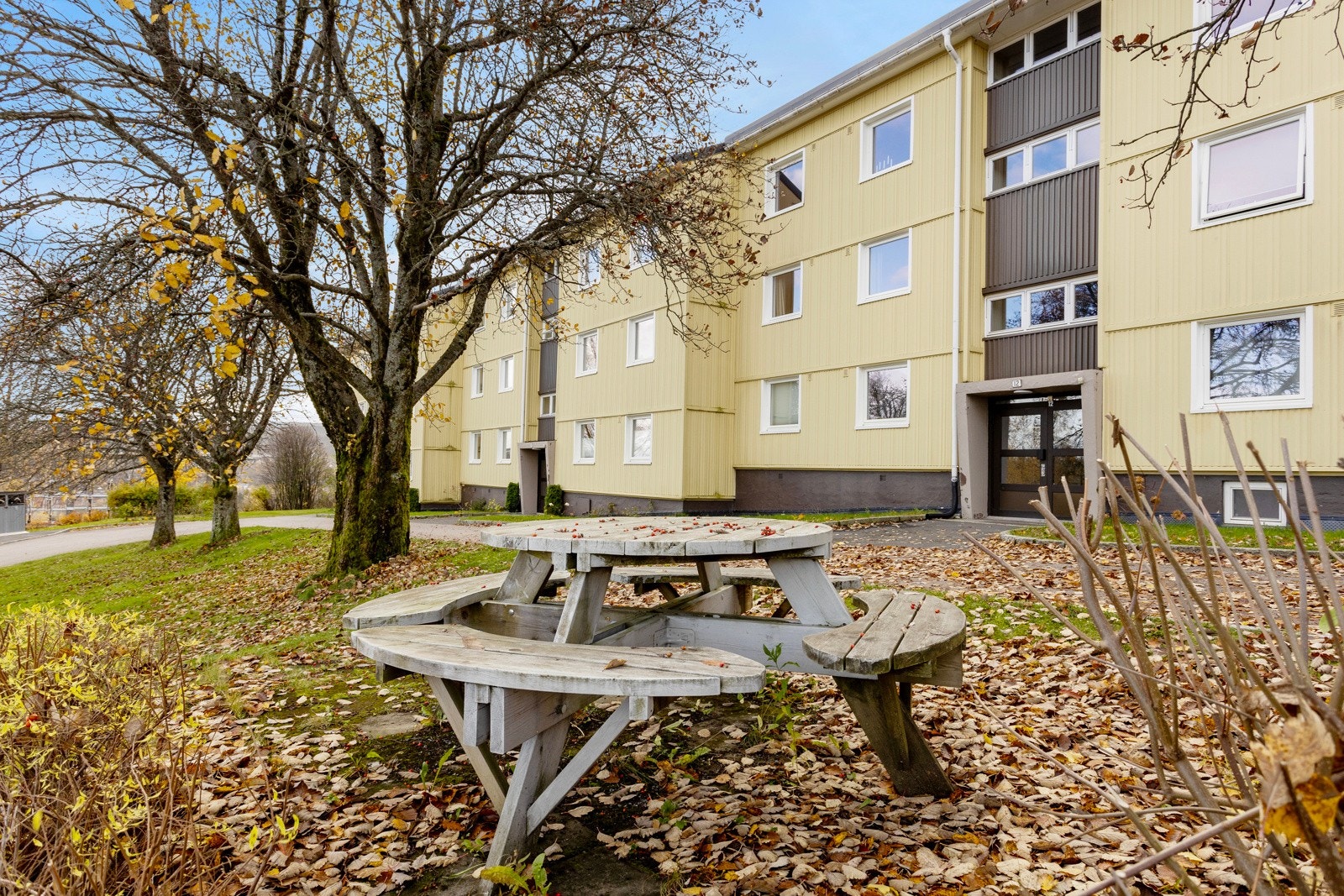 Borettslagets fellesområder er pent oppdrevet, og byr på god boltringsplass for både store og små Galleribilde