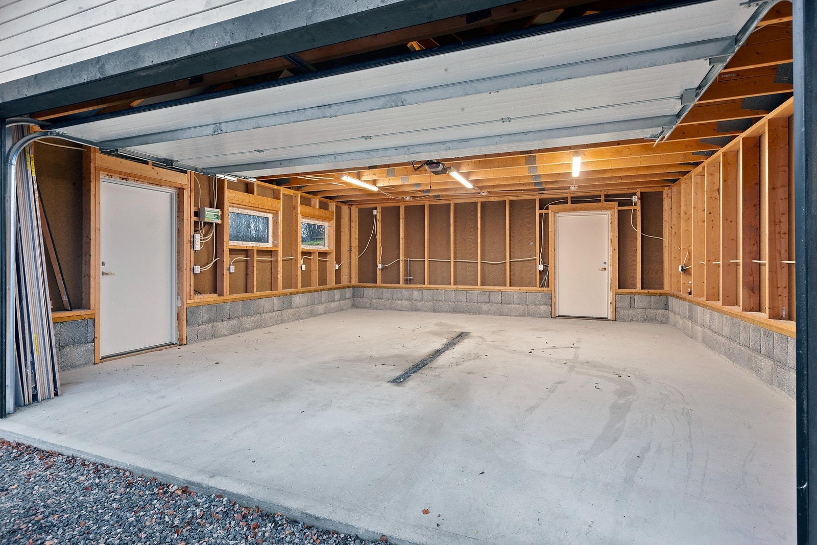 Garasje ble bygget i 2023. Galleribilde