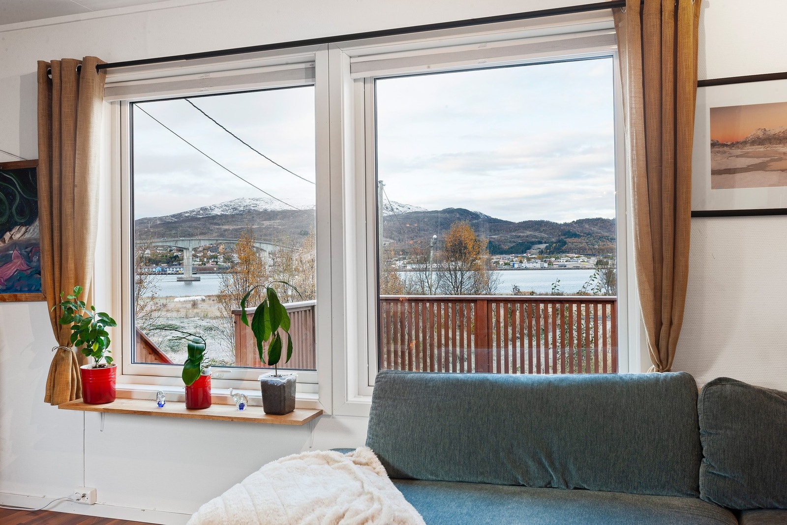 Utsikt mot sortlandssundet. Galleribilde