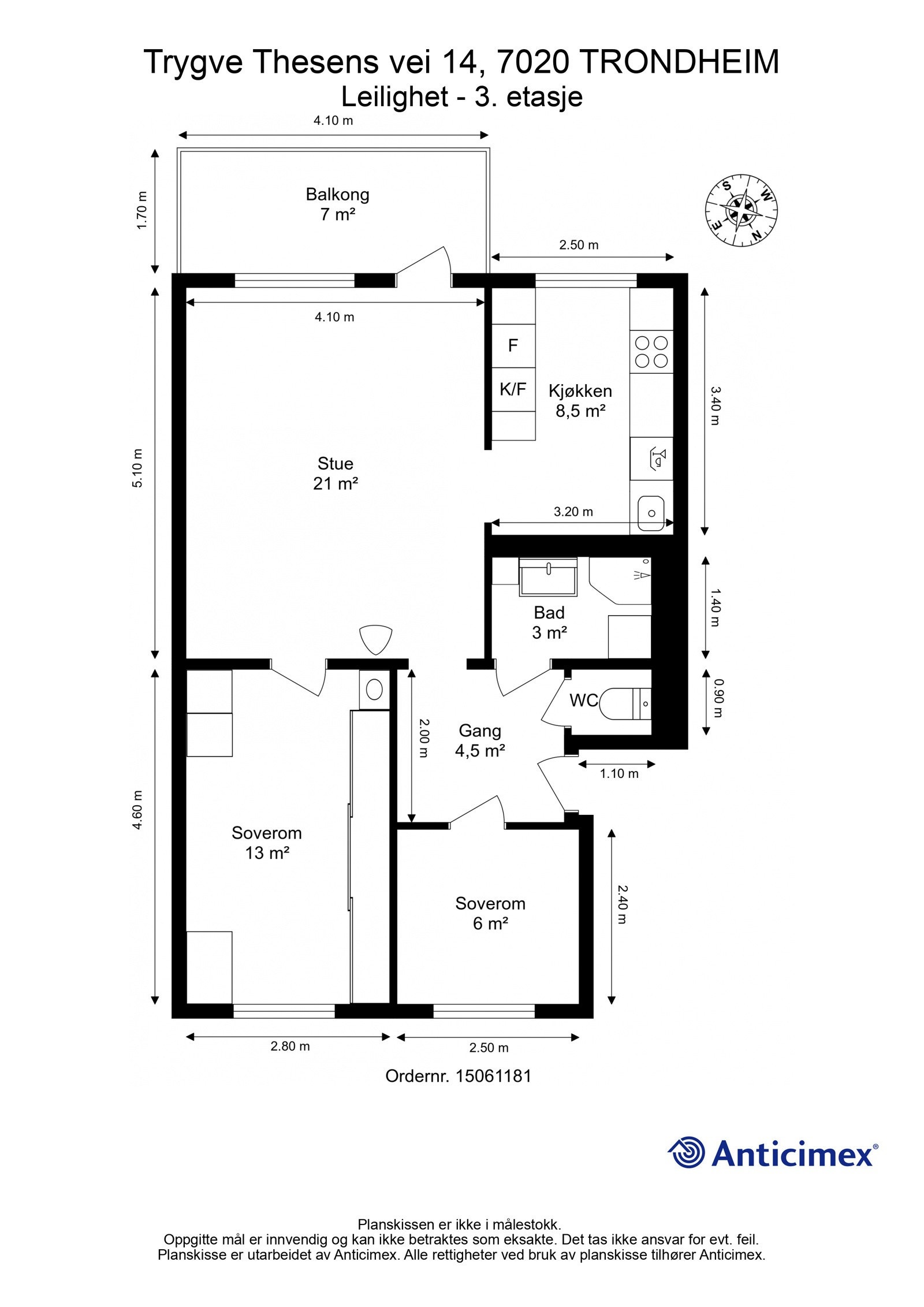 Planskisse. Galleribilde