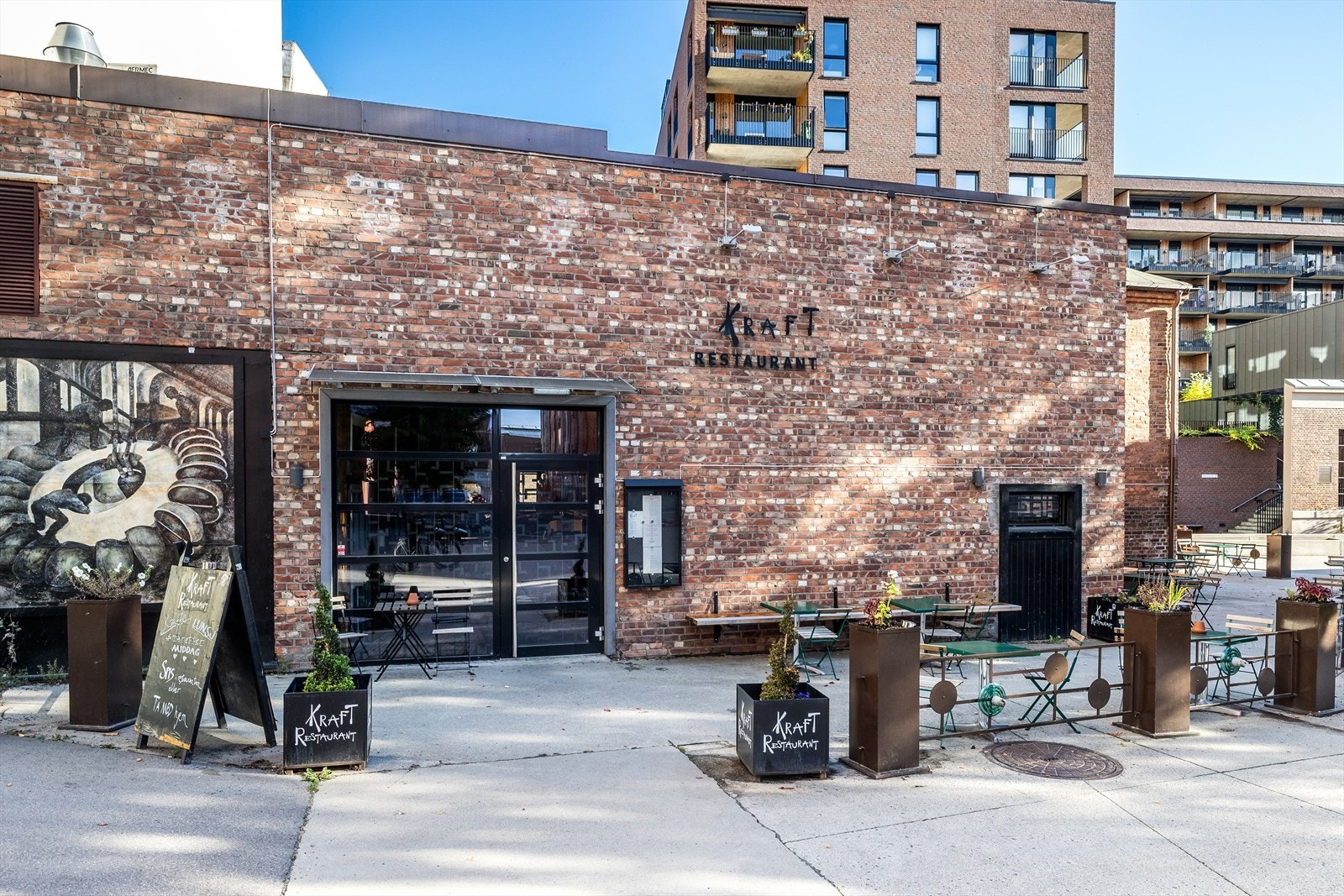 Lokalrestauranten Kraft med nydelig mat Galleribilde