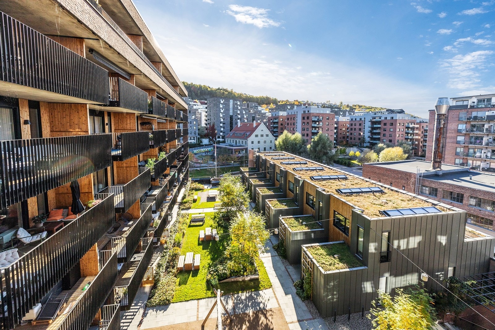 Høytliggende med flott utsikt mot Kværnerbyen og Ekebergskrenten Galleribilde