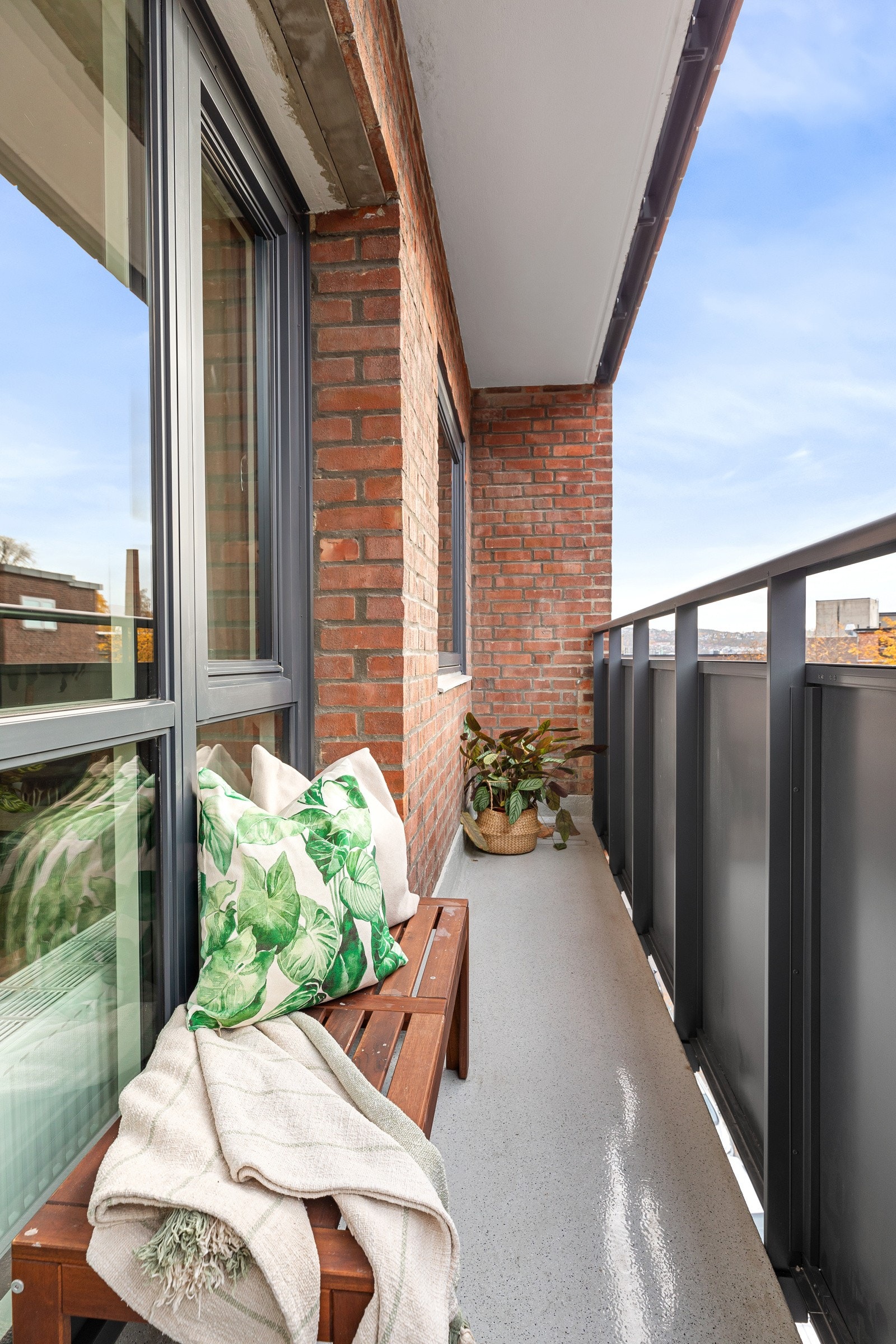 Fritt utsyn fra balkongen Galleribilde