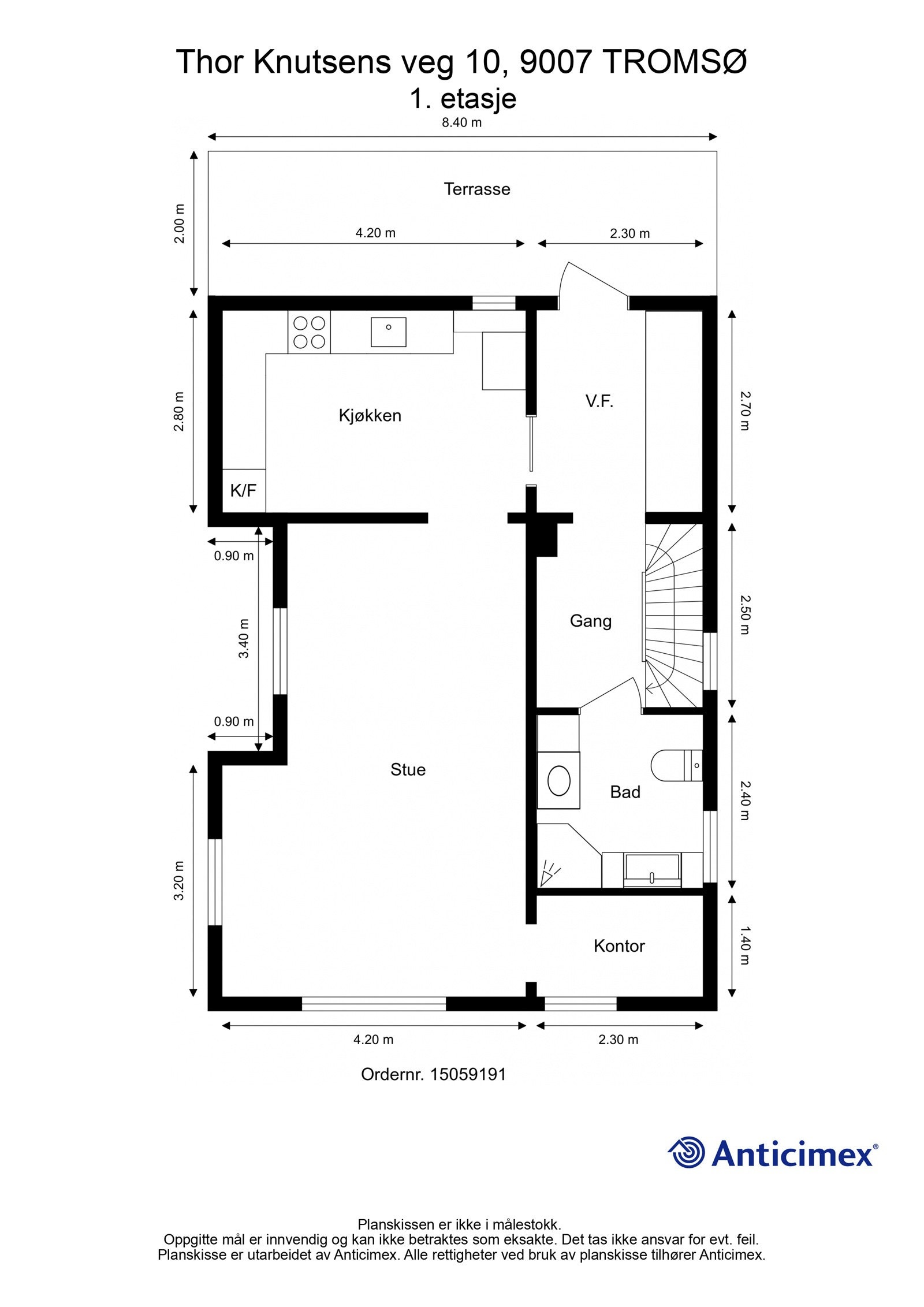 Plantegning 1. etasje Galleribilde
