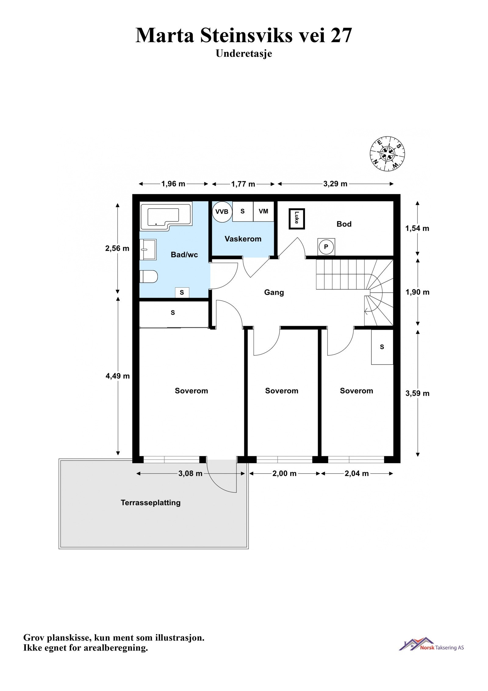 Planskisse 2. etasje Galleribilde