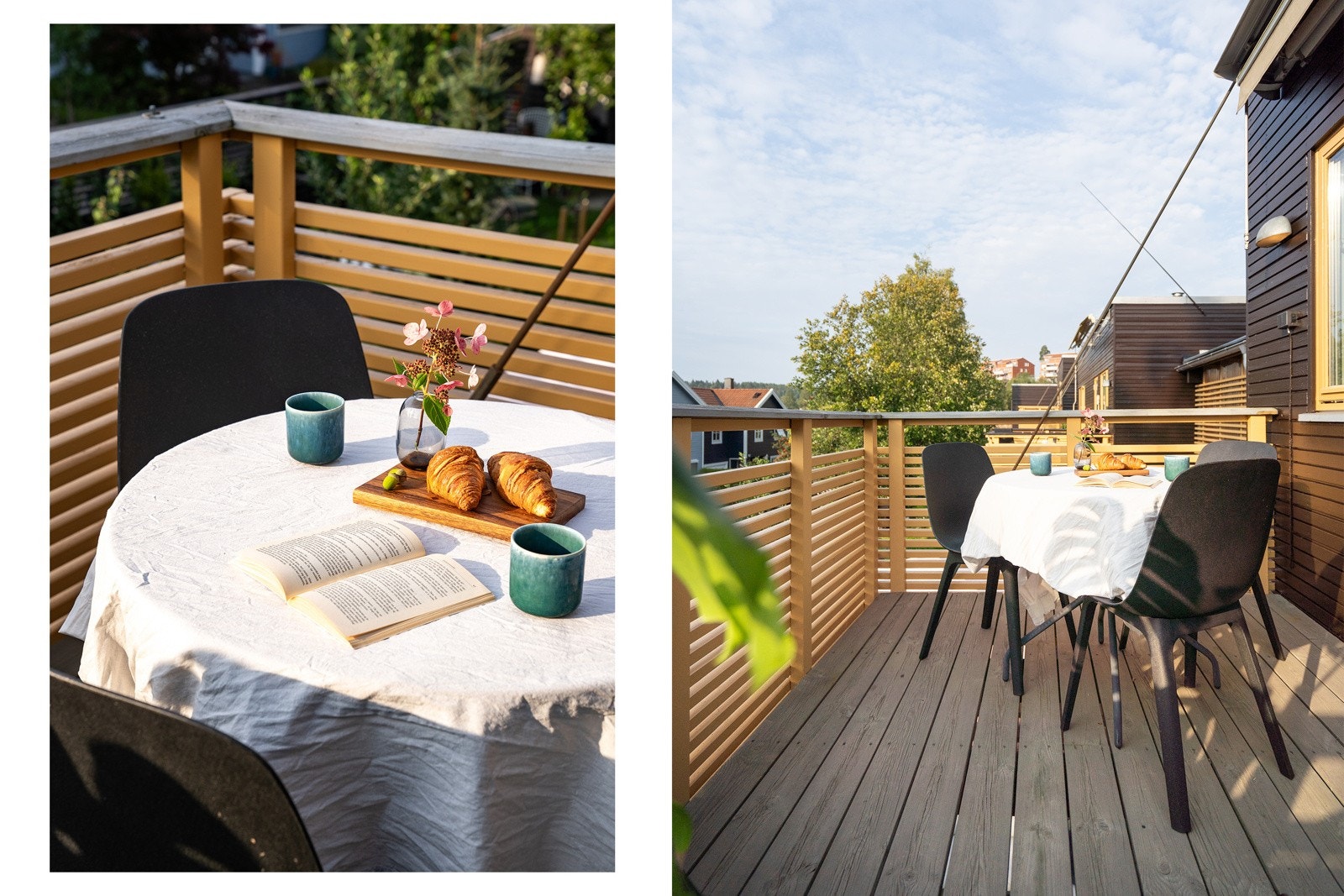 Verandaen har ettermiddag- og kveldssol Galleribilde