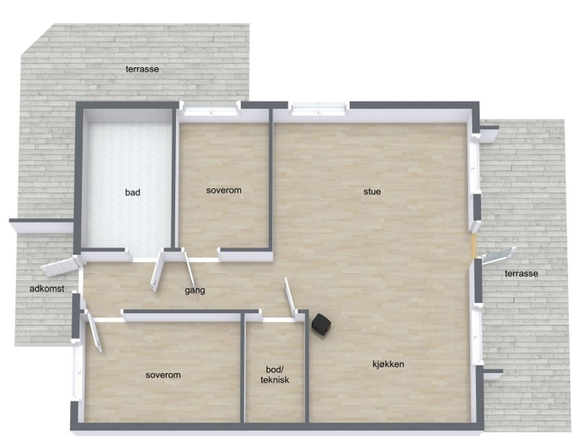 Plantegning Galleribilde