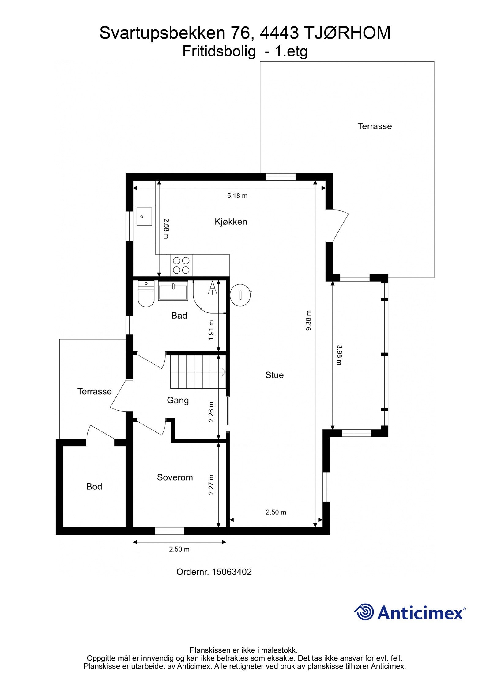 Plantegning - 1. etasje. Galleribilde