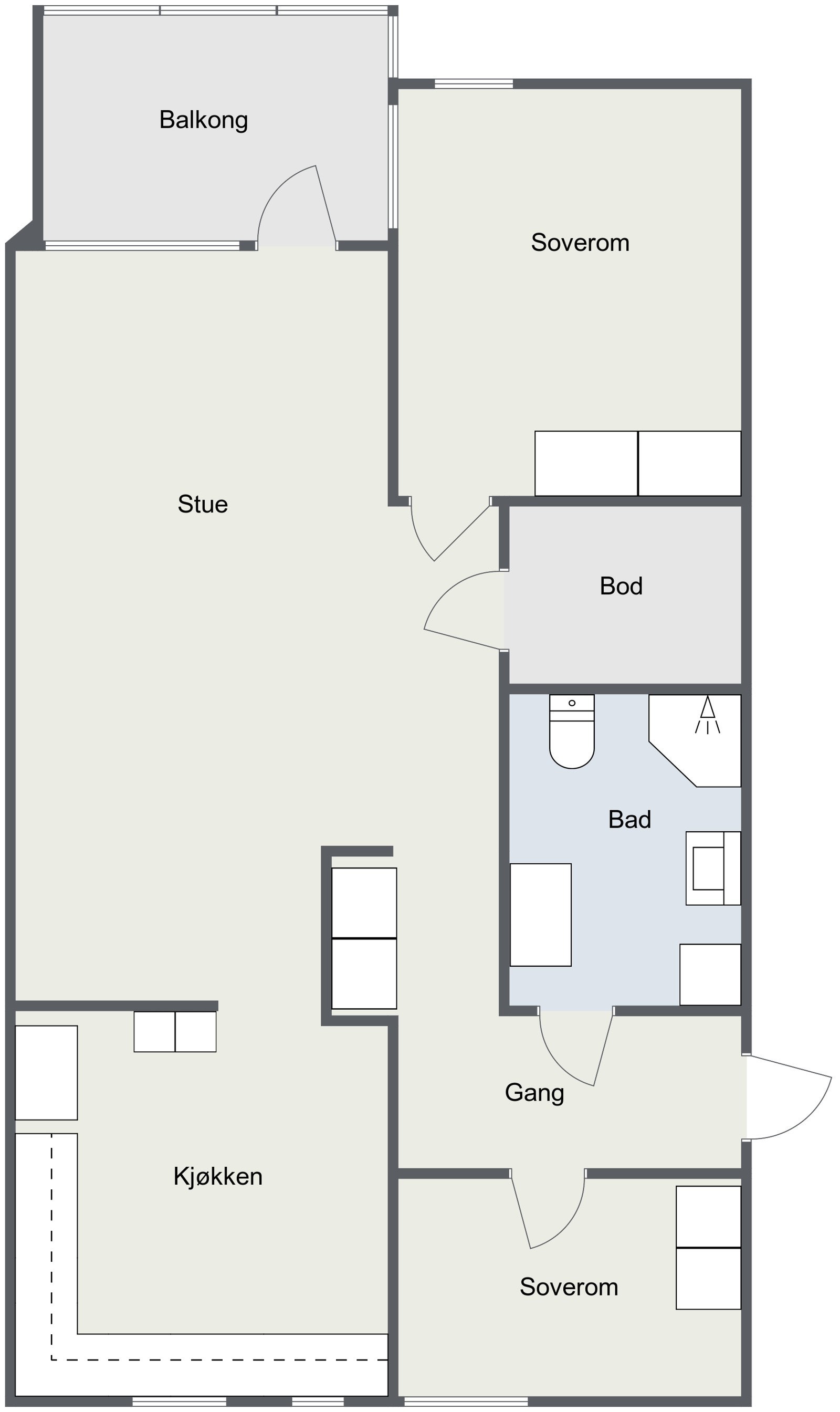 Plantegning Galleribilde