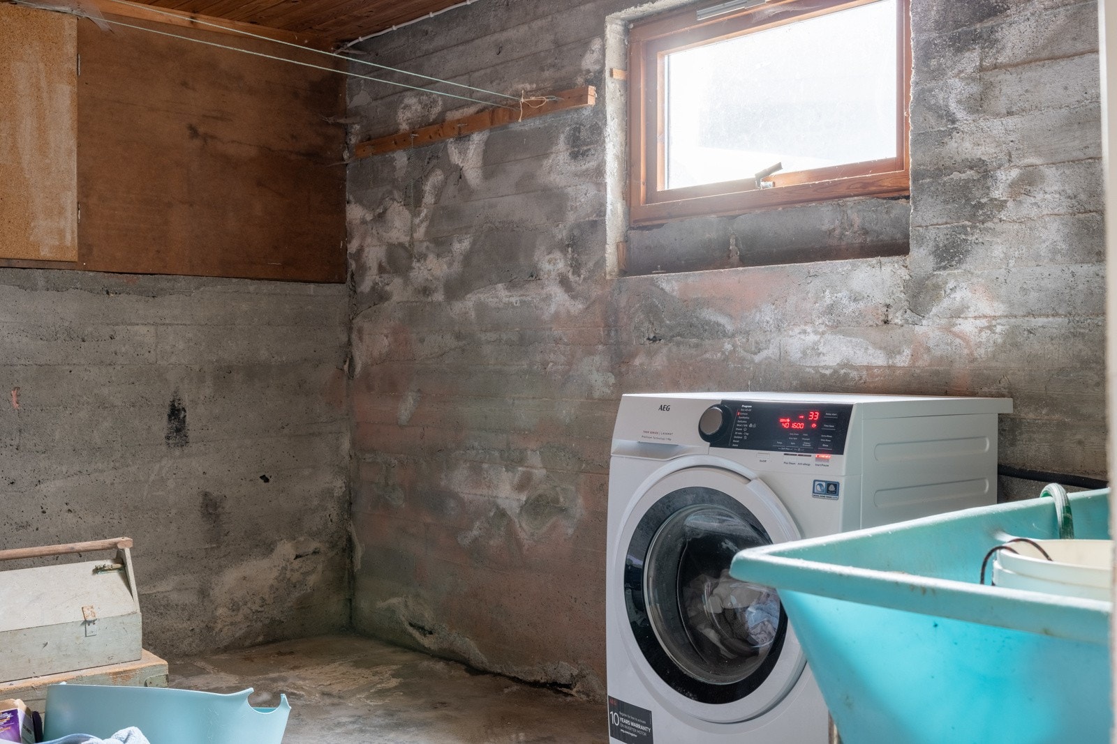 Vaskekjeller måles til ca. 11,5 kvm. Galleribilde