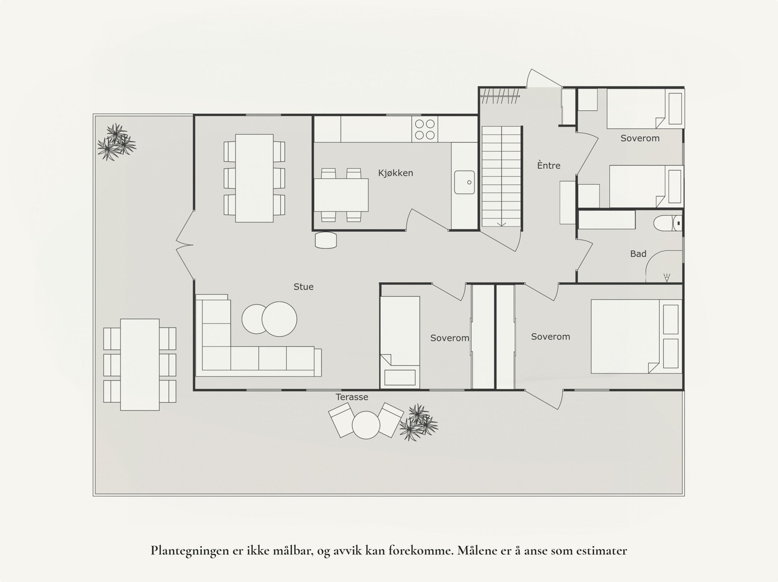Plantegning | Hovedetasje. Galleribilde