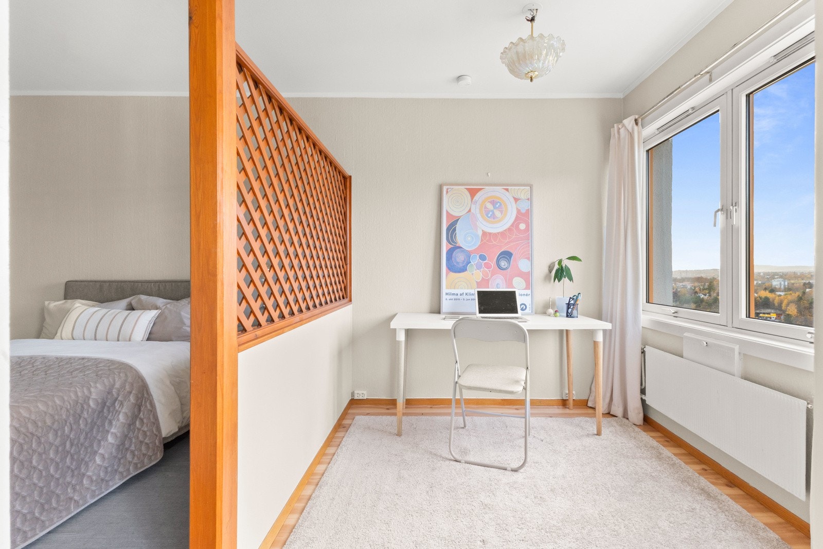 Her er det også plass til løsning for hjemmekontor. Galleribilde