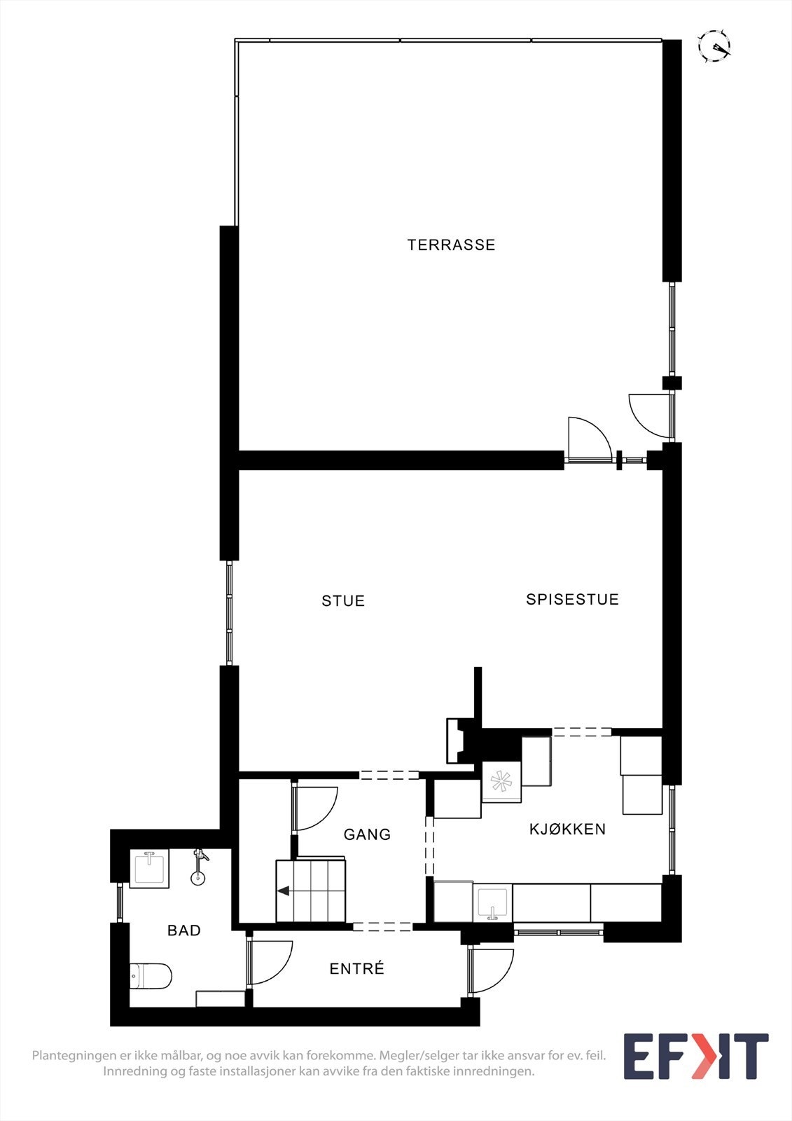 Planskisse - 1. etasje. Galleribilde