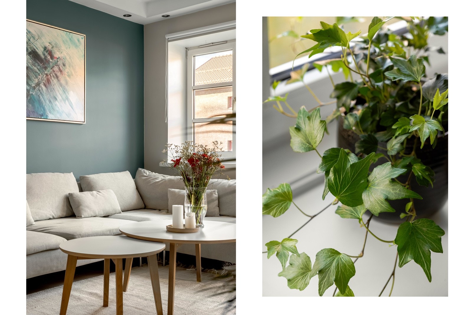 Rommet er koselig og lunt. Det er rikelig med plass til både salongdel og spisegruppe. Galleribilde