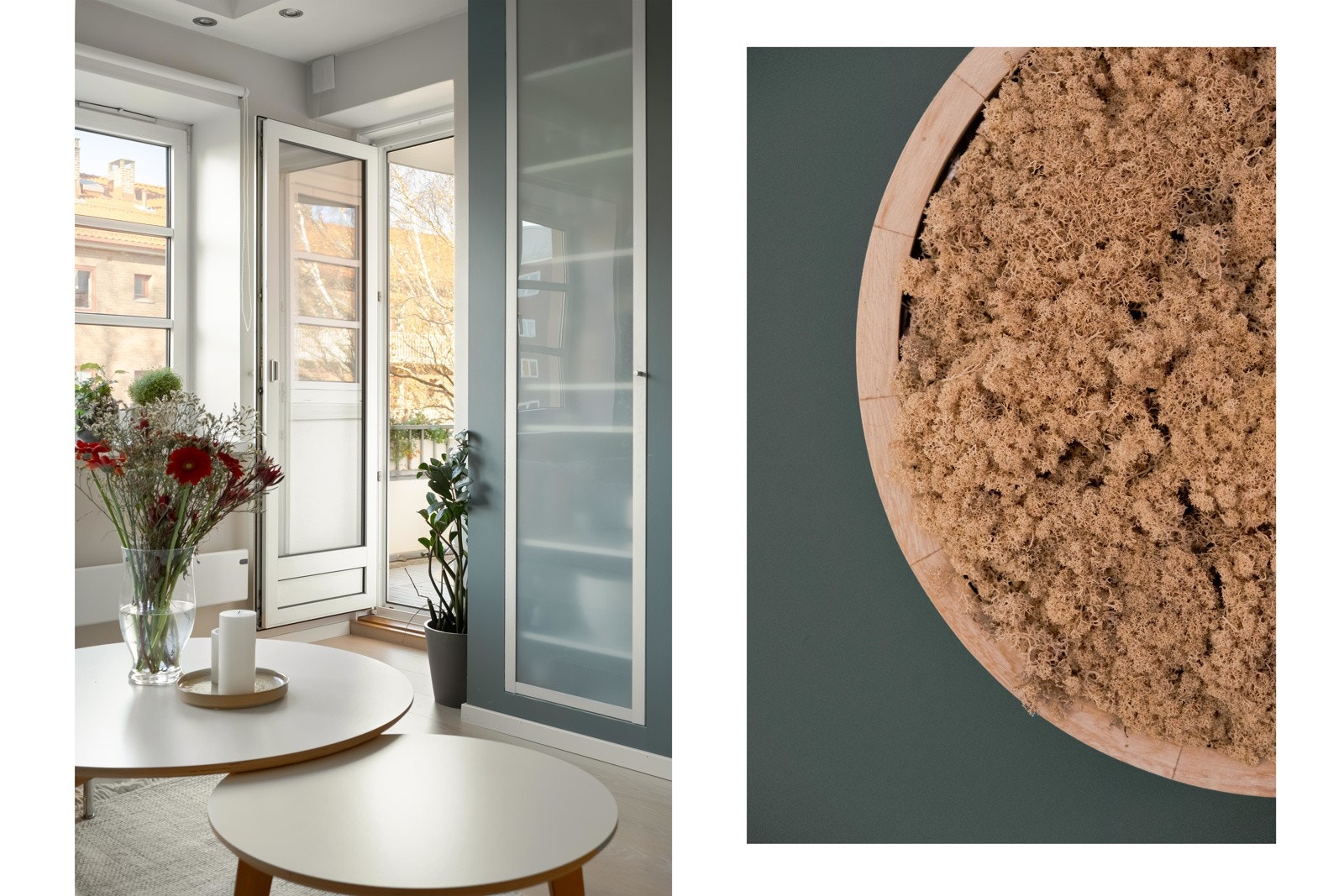 Herfra er også utgangen til den store, solrike balkongen der det er plass til stoler, bord og grill. Galleribilde