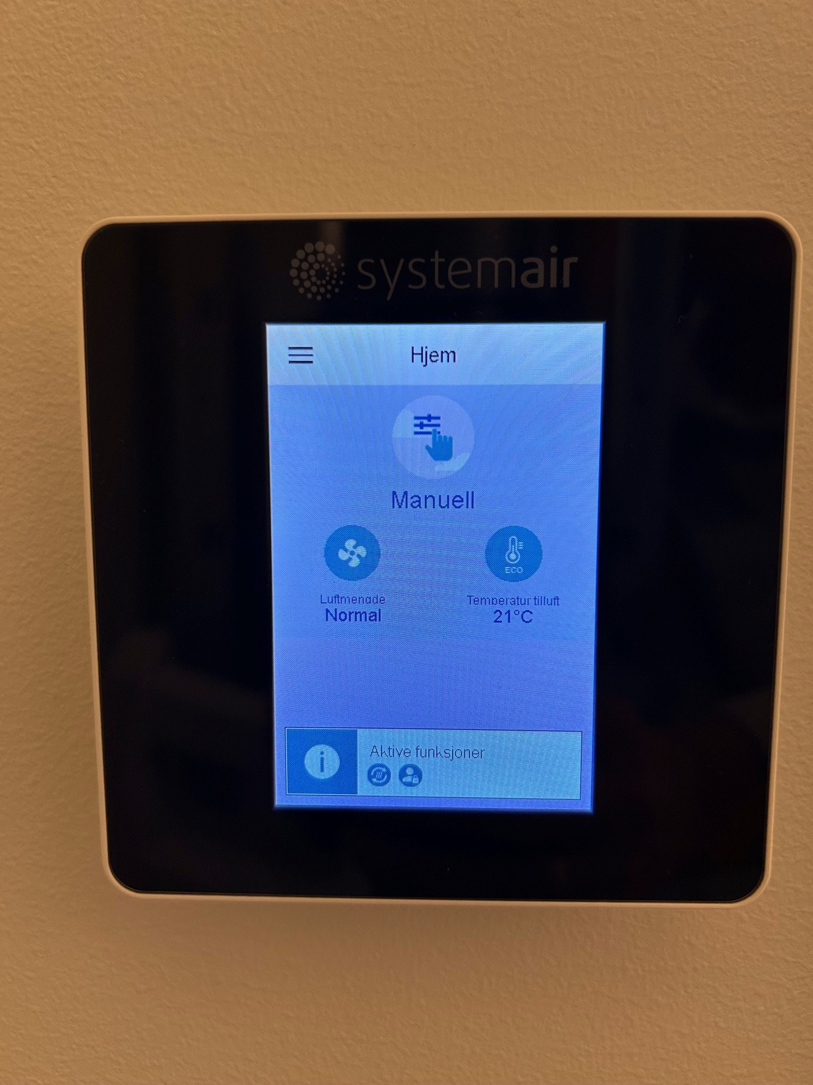 Styring for ventilasjon Galleribilde