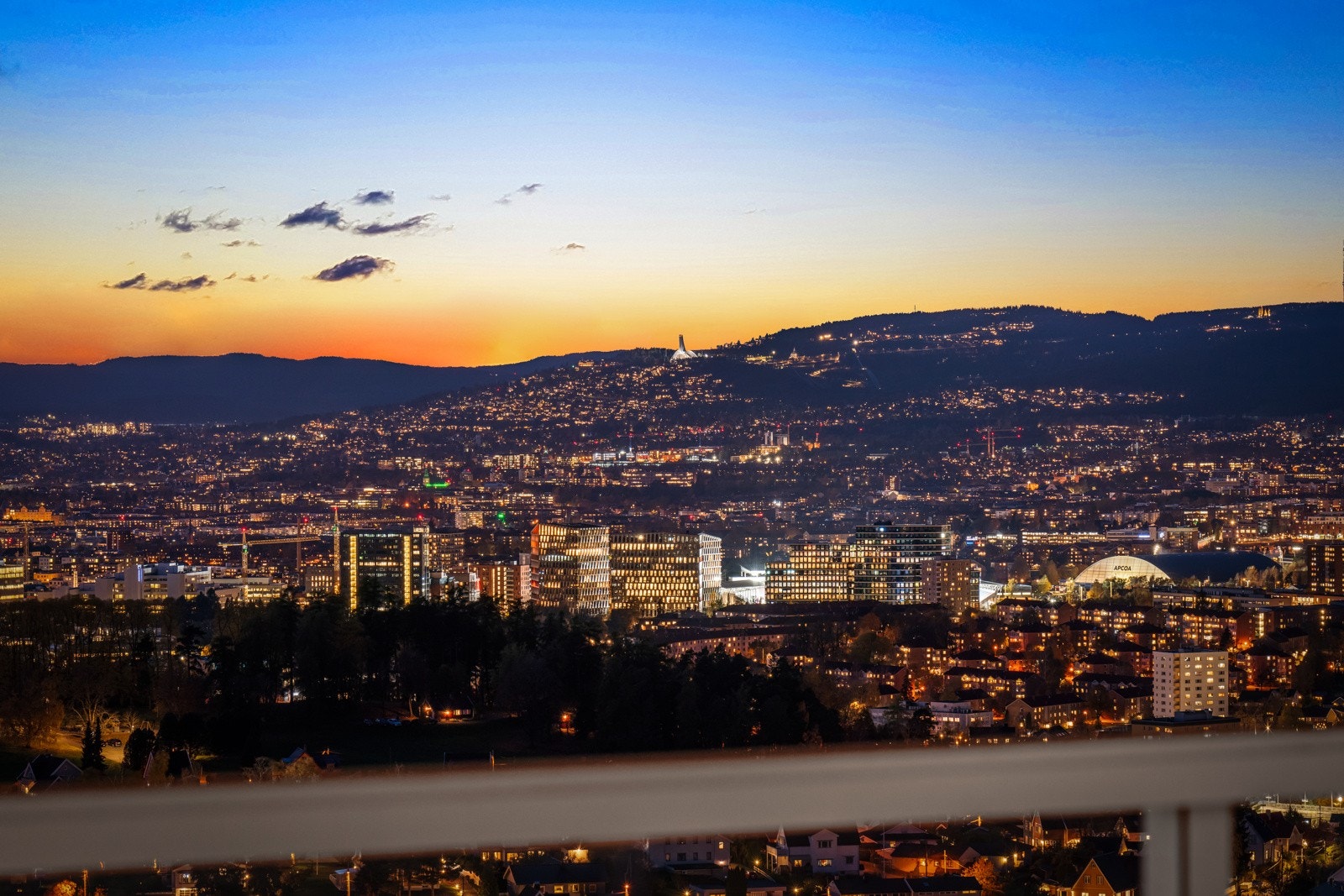 Herfra er det fantastisk utsikt utover Oslo. Galleribilde