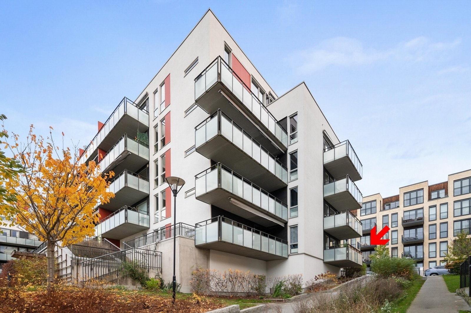 Her vi du bo i et moderne og nyere bygg fra 2013. Galleribilde