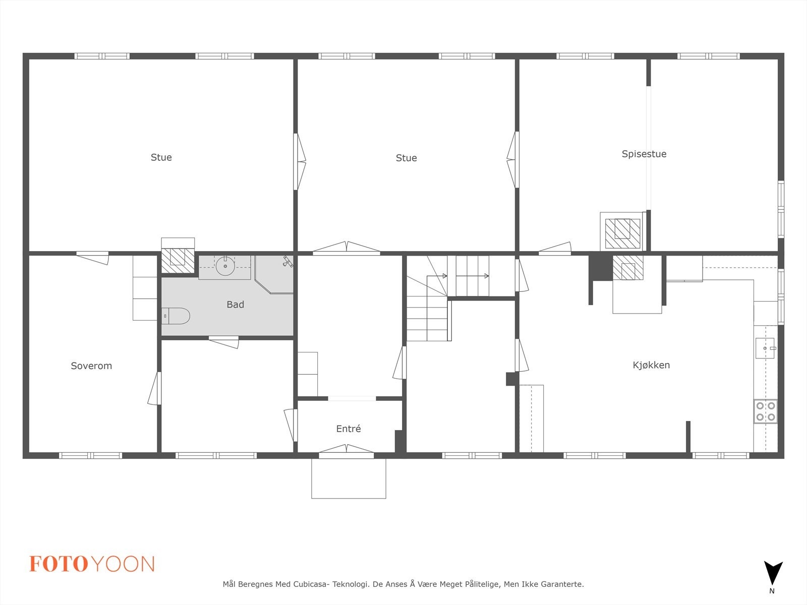 Plantegning grunnplan Galleribilde