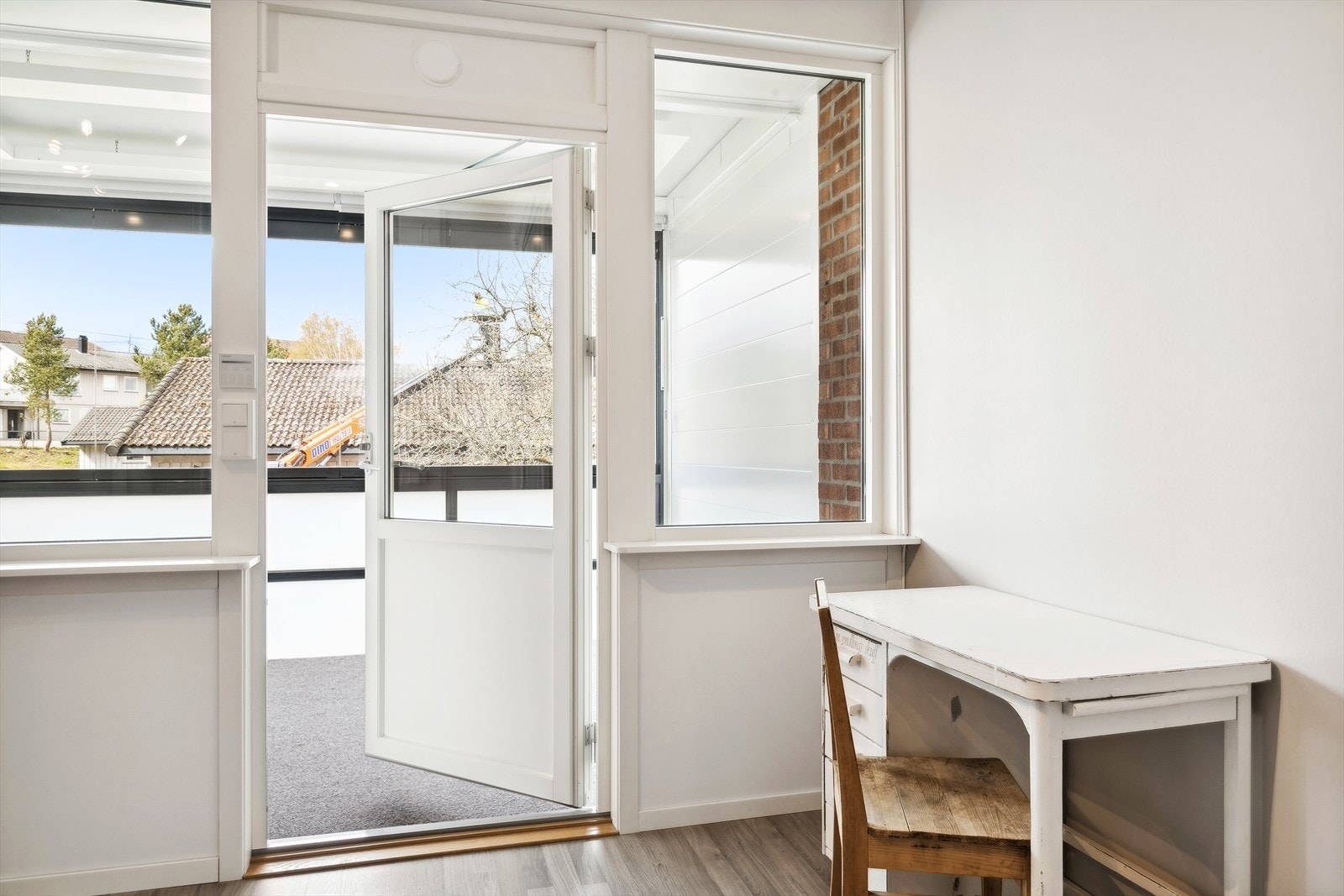 Innglasset balkong Galleribilde