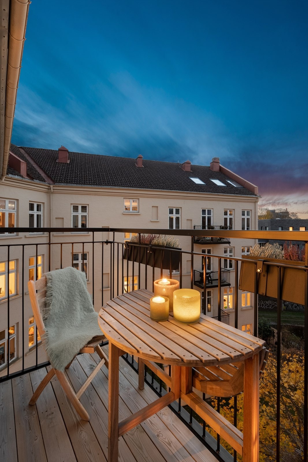 I tillegg til balkong er det tilgang til felles takterrasse i nr. 20. Galleribilde