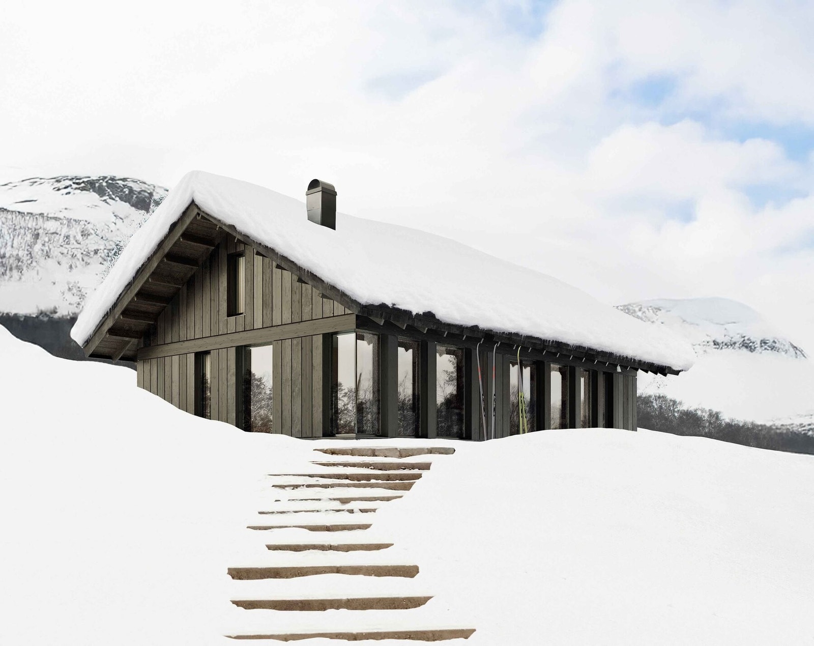 Illustrasjon Vy19AH som er priset i annonsen. Her vist i et annet terreng Galleribilde