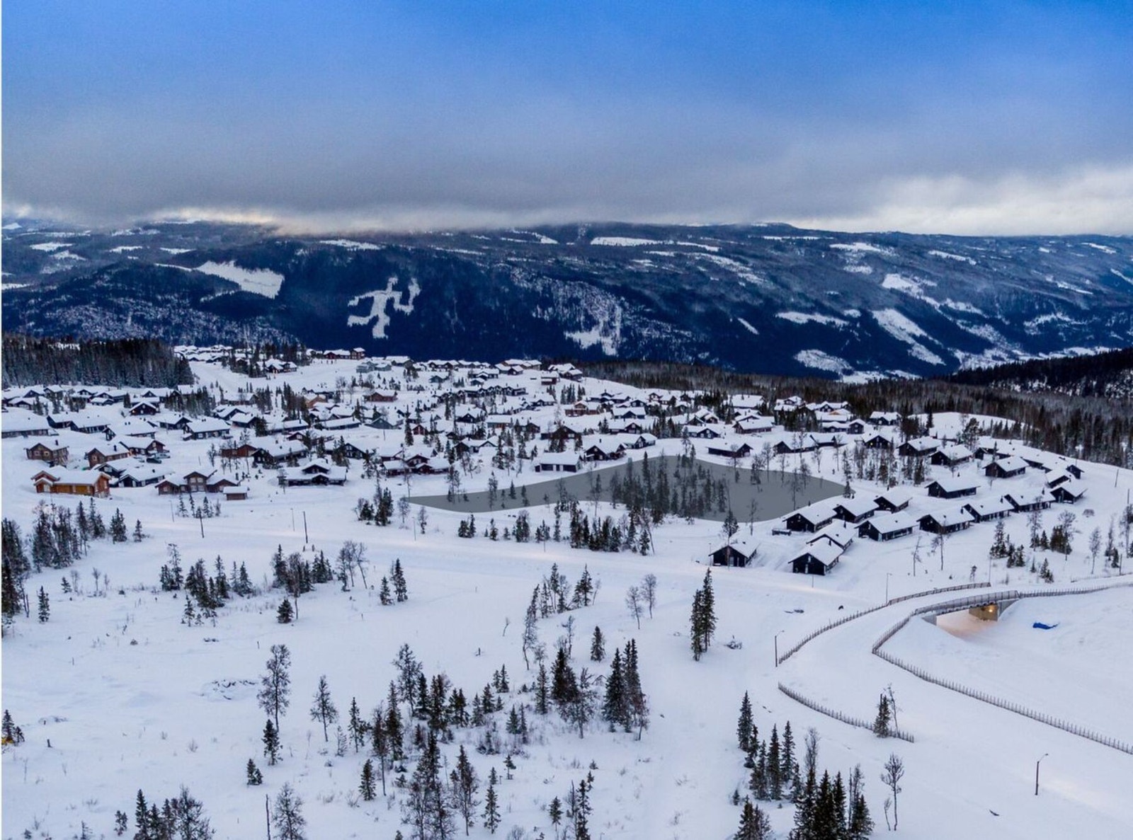 Skiline 6 område markert på Mosetertoppen Galleribilde