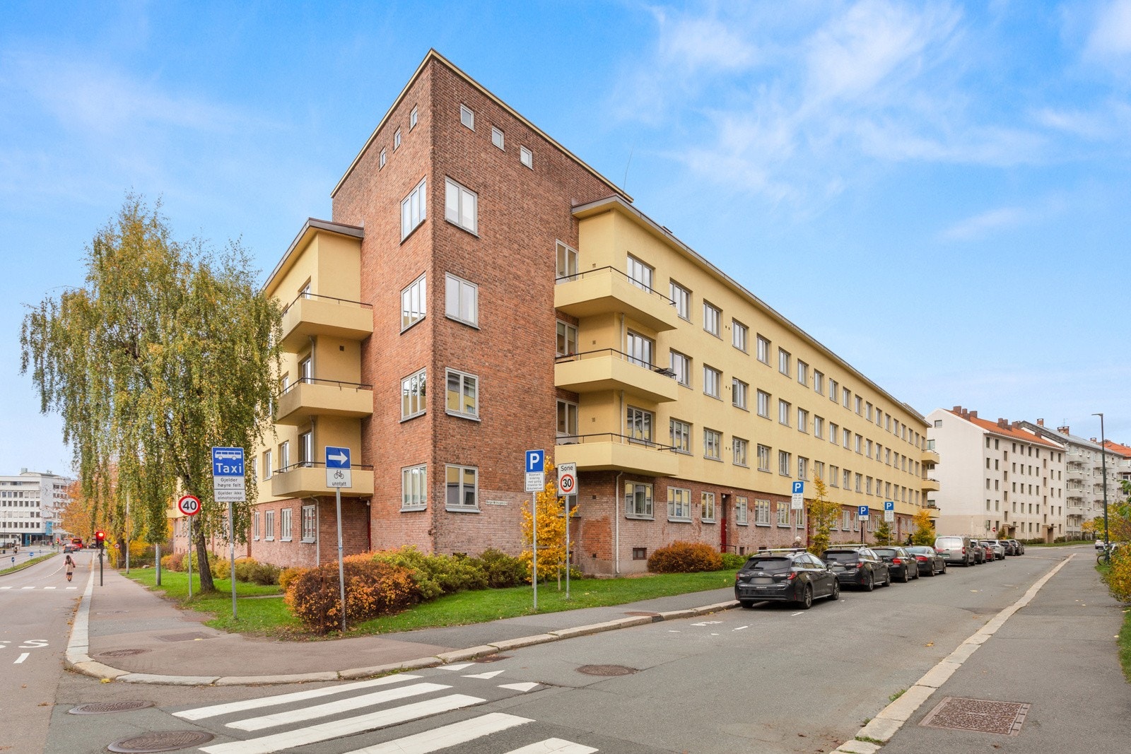 Borger Withs gate er en enveiskjørt gate med beboerparkering. Galleribilde