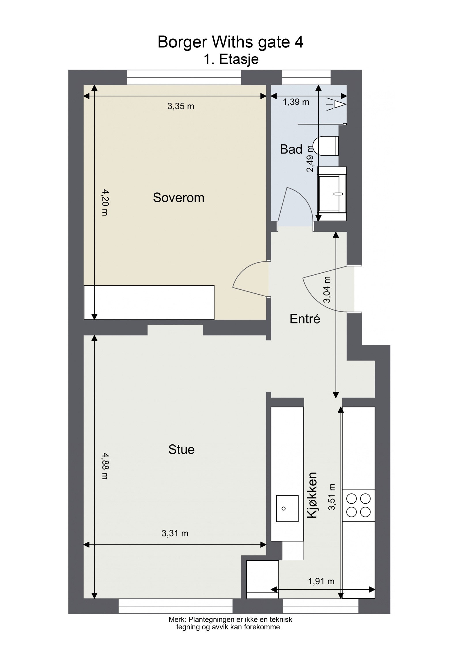 Plantegning. Galleribilde