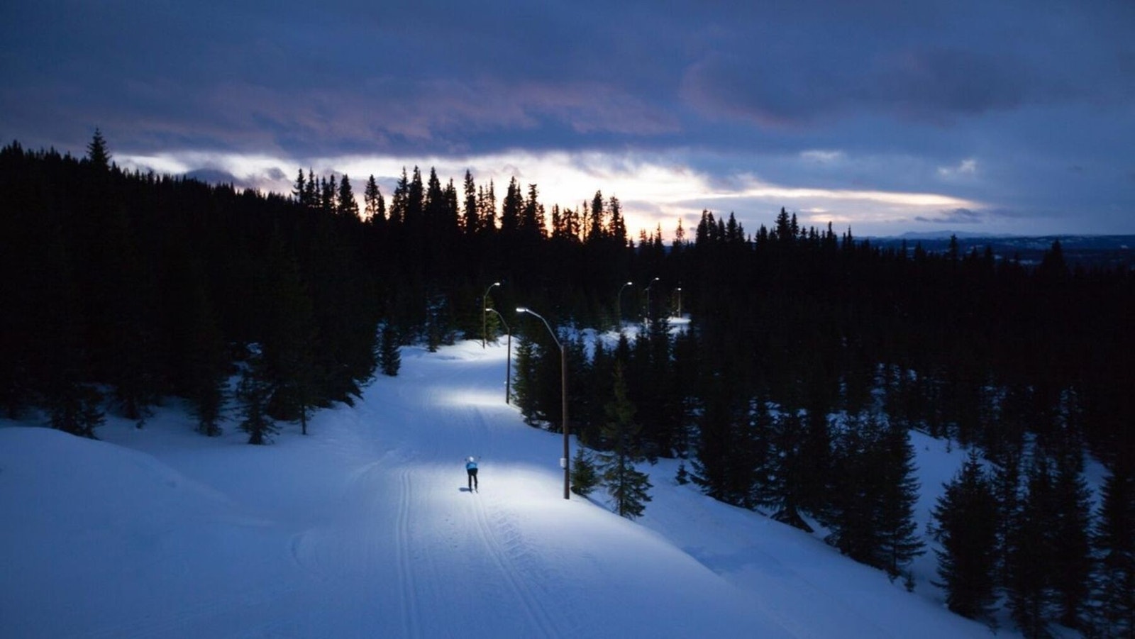 fra lysløypa på Mosetertoppen Galleribilde