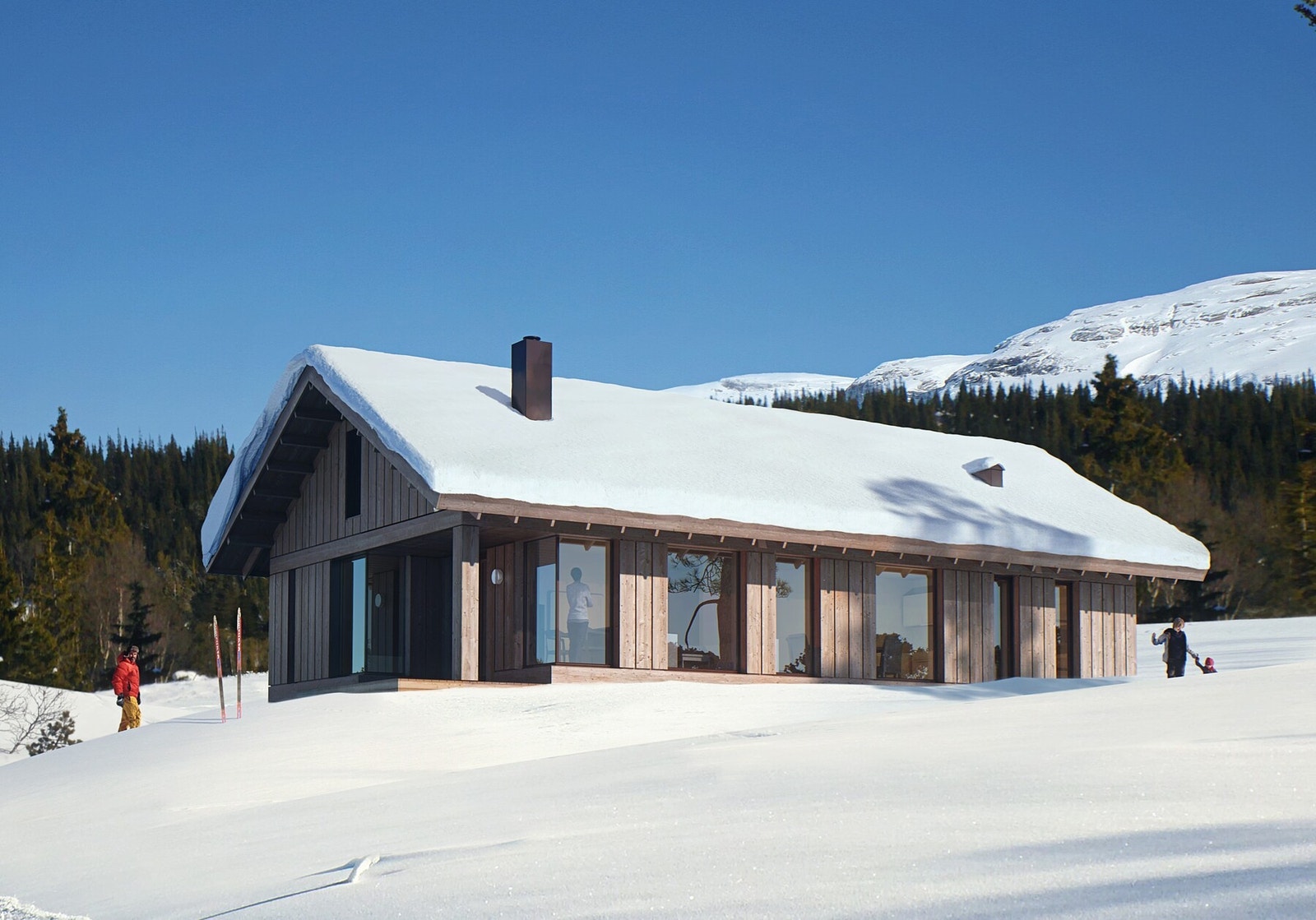 Illustrasjon hyttemodell Vy23ATH som er priset i annonsen Galleribilde