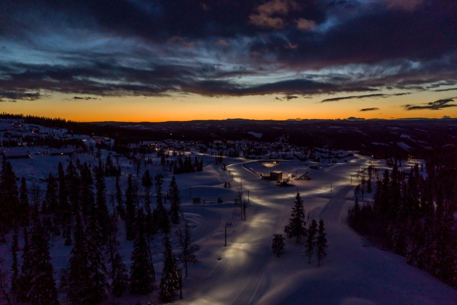 Mosetertoppen Skiline Galleribilde