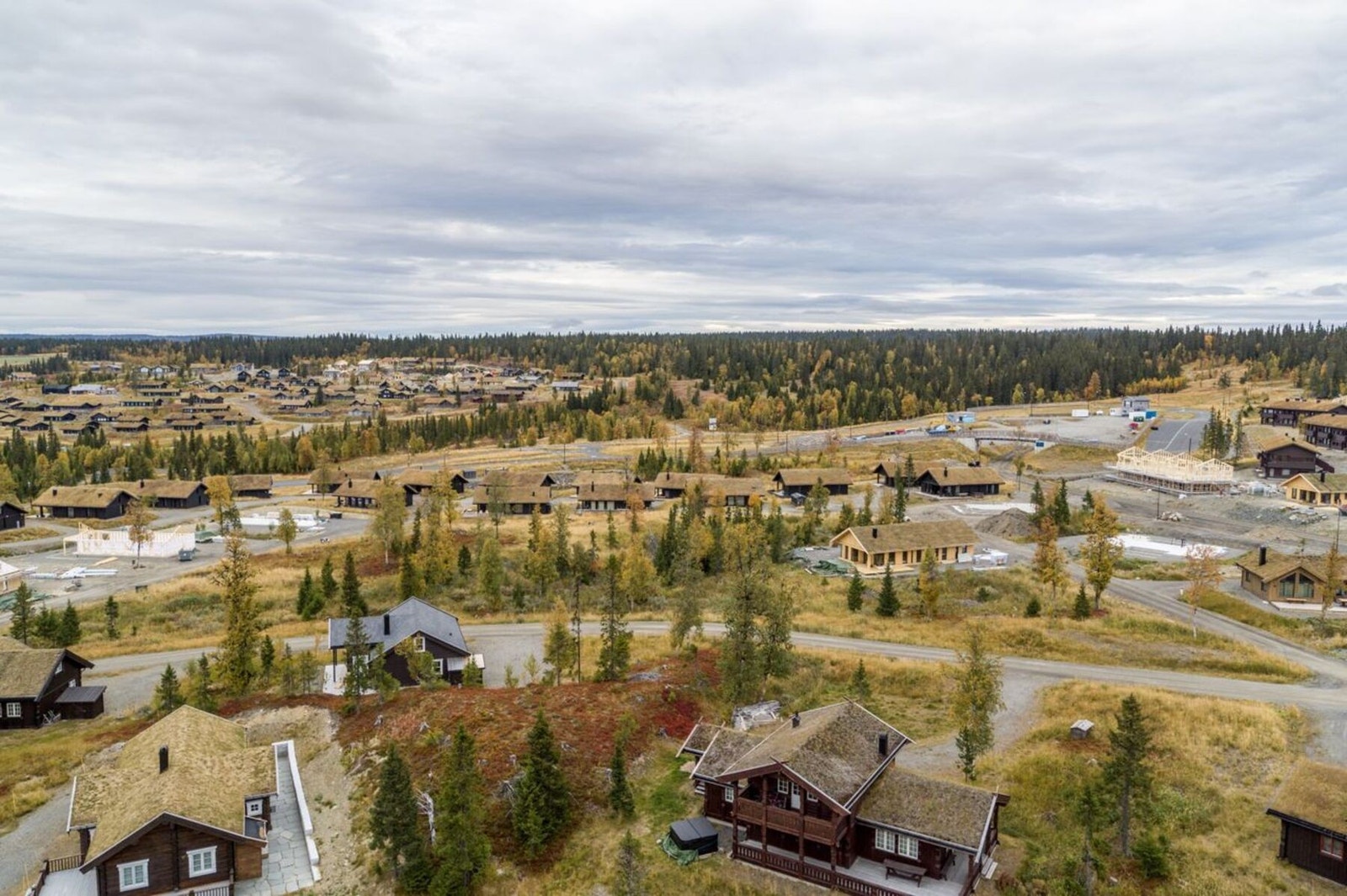 Dronebilde fra området Galleribilde
