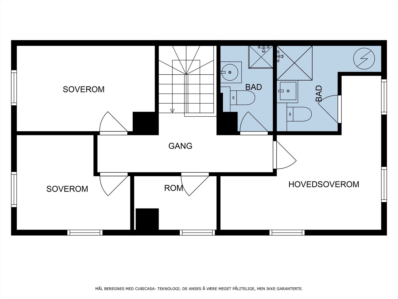 Plantegning 2. etasje Galleribilde