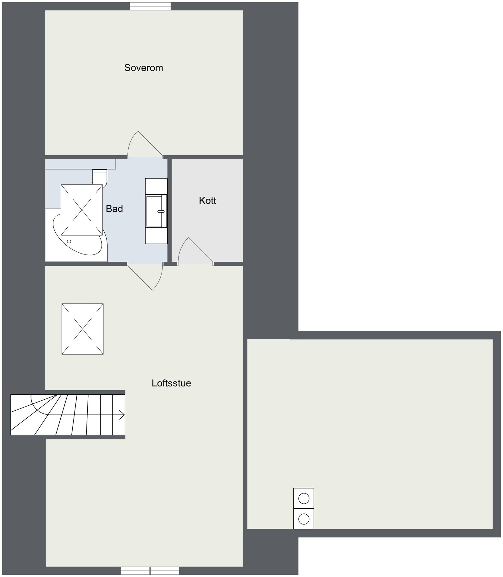Plantegning 2. etg. Galleribilde