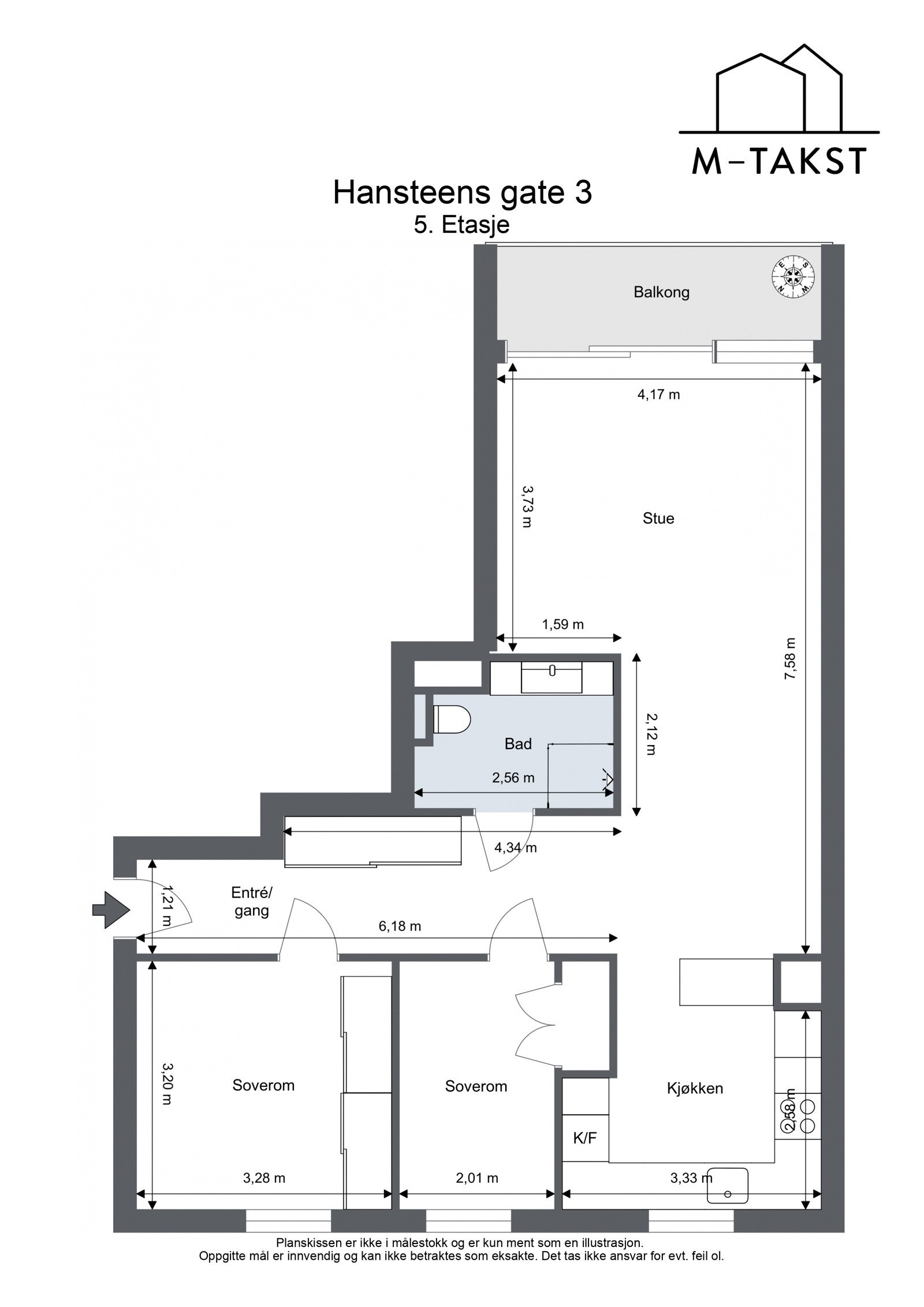 Gjennomgående planløsning Galleribilde