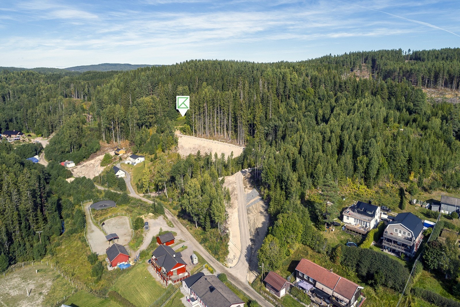 Tyrihjellen 79 - Helt ny og egen adkomst til tomtene Galleribilde