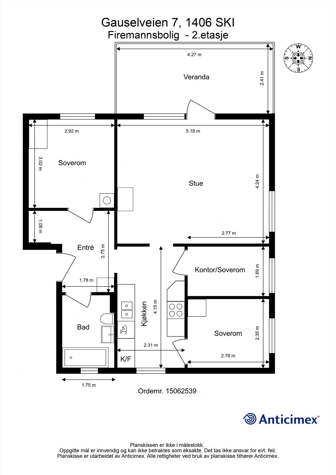 Plantegning Galleribilde