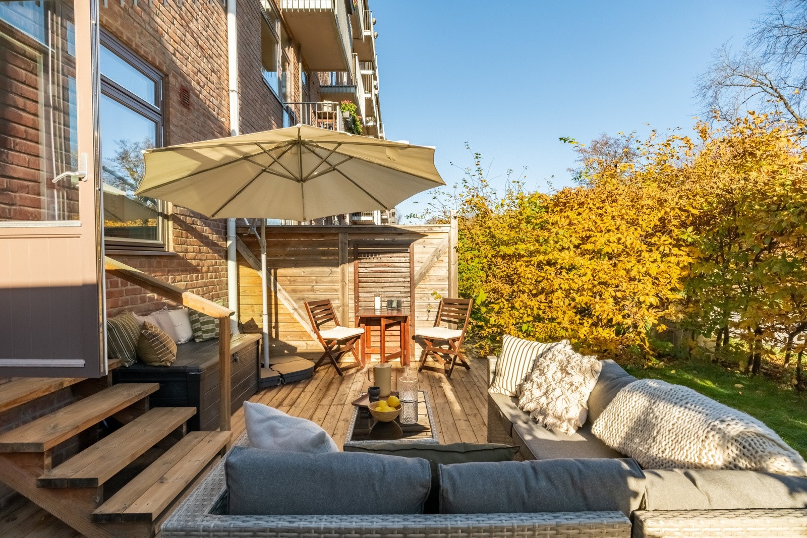 Her kan det innredes med en god sofalounge, spisegruppe og hva annet man måtte ønske. Galleribilde