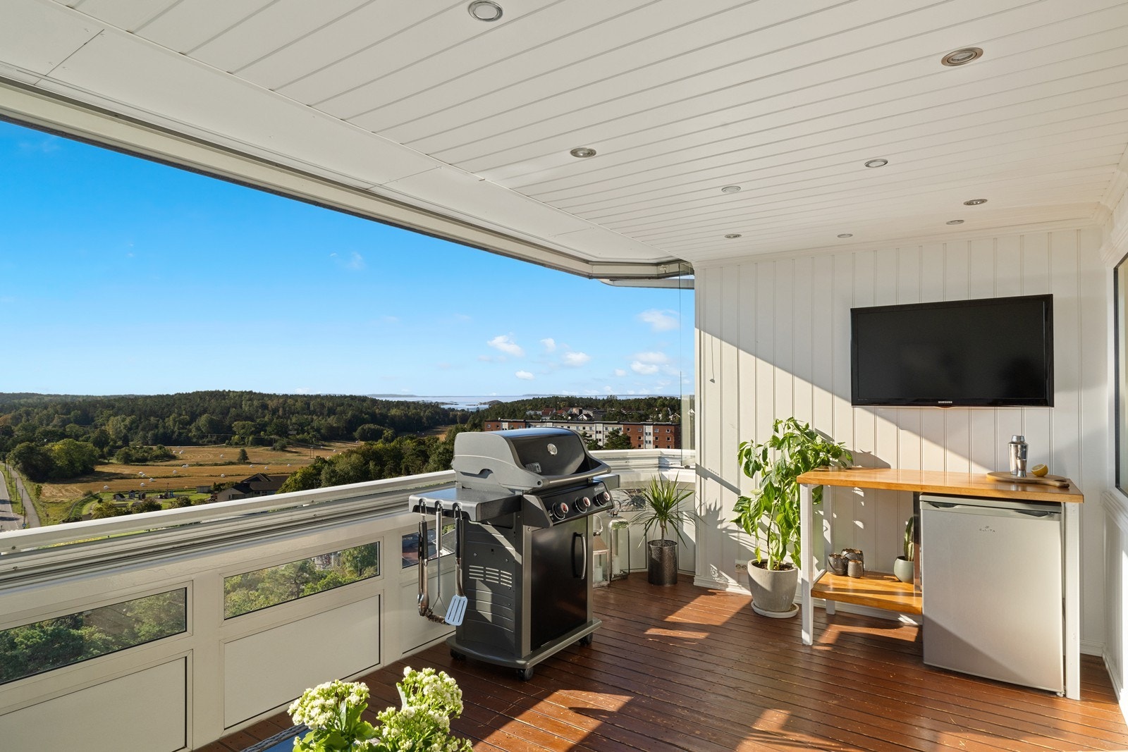 Balkongen har flott utsikt Galleribilde